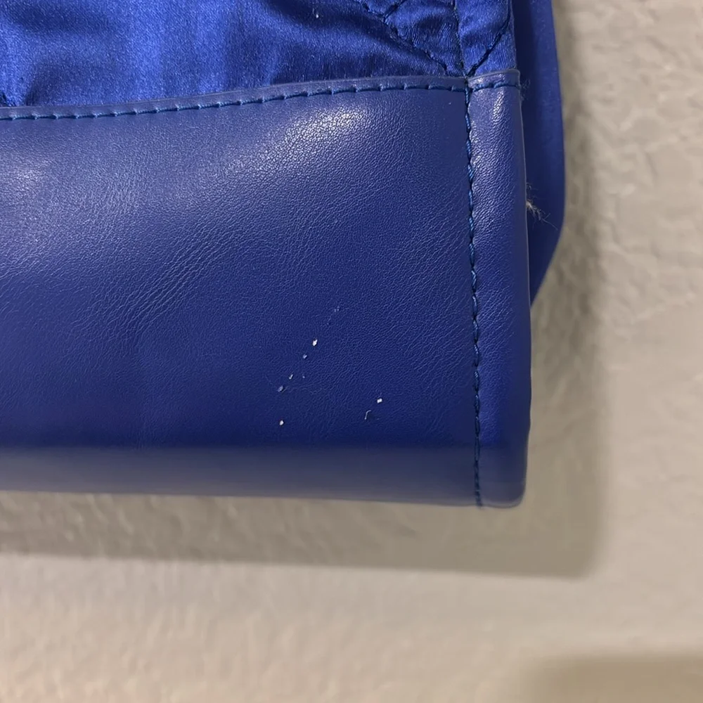 Kurt Geiger Blue Satin Bag - Picture 7 of 10